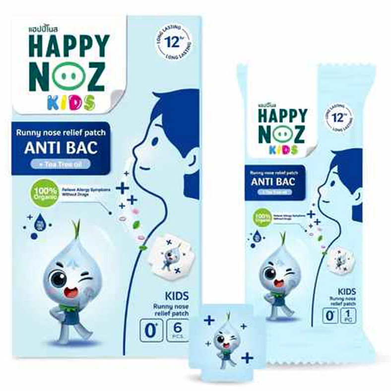 Happy Noz - Kids - Blue Fragrance Formula (Pack of 3 x 6 patches)