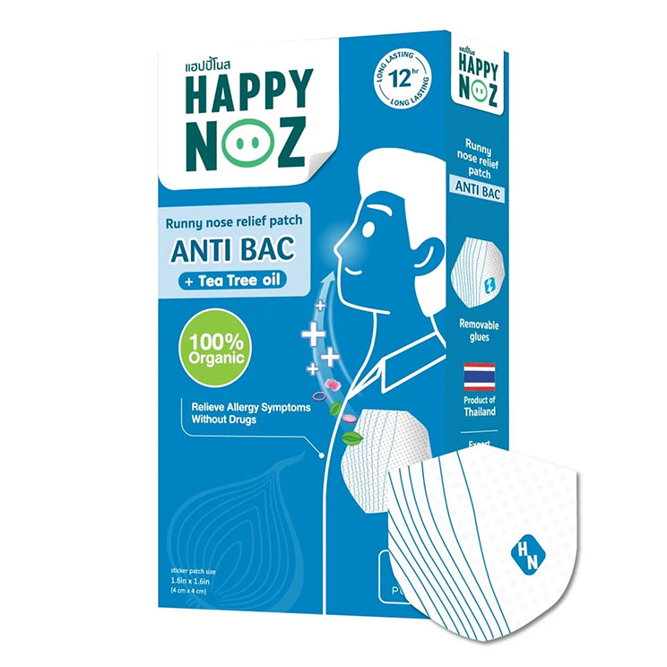 Happy Noz - Adult - Blue Fragrance Formula (Pack of 3 x 6 patches)