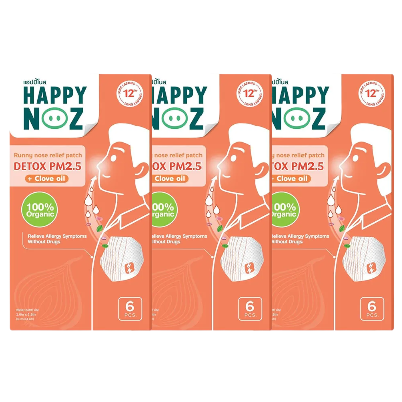 Happy Noz - Adult - Orange Formula (Pack of 3 x 6 patches)