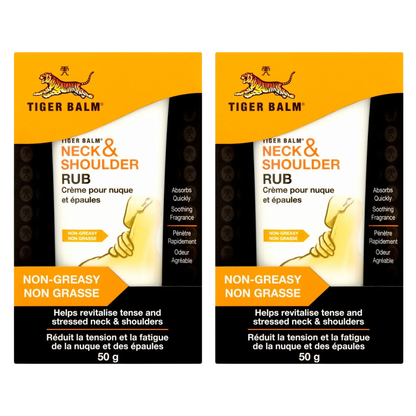 Tiger Balm - Neck and Shoulder Rub 50g. (Pack of 2)