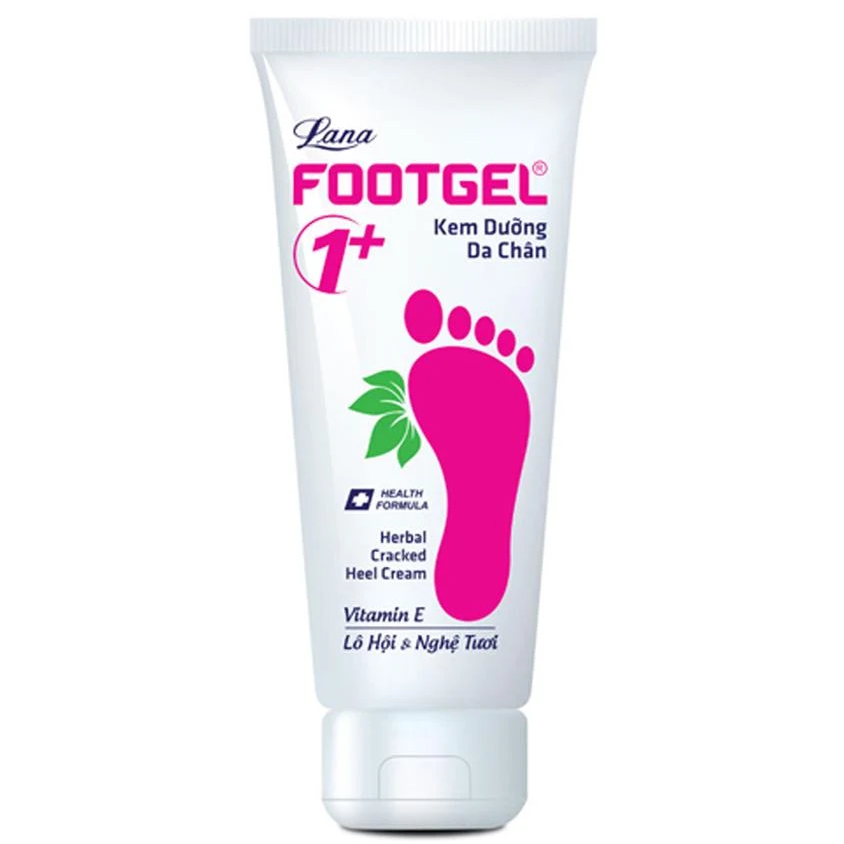Lana - Herbal Cracked Heel Cream Kem Dưỡng Da Chân Footgel 1+ with Vitamin E 50g.