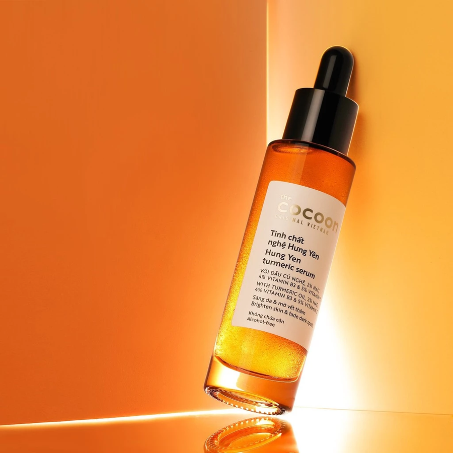 Cocoon Vietnam - Hung Yen Turmeric Serum (Tinh Chất Nghệ Hưng Yên) with Turmeric Oil, 2% NAG, 4% Vitamin B3 & 10% Vitamin C 30ml.