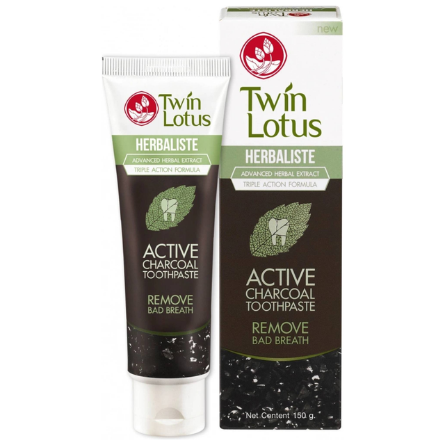 Twin Lotus - Active Charcoal 150 g. - Made in Thailand
