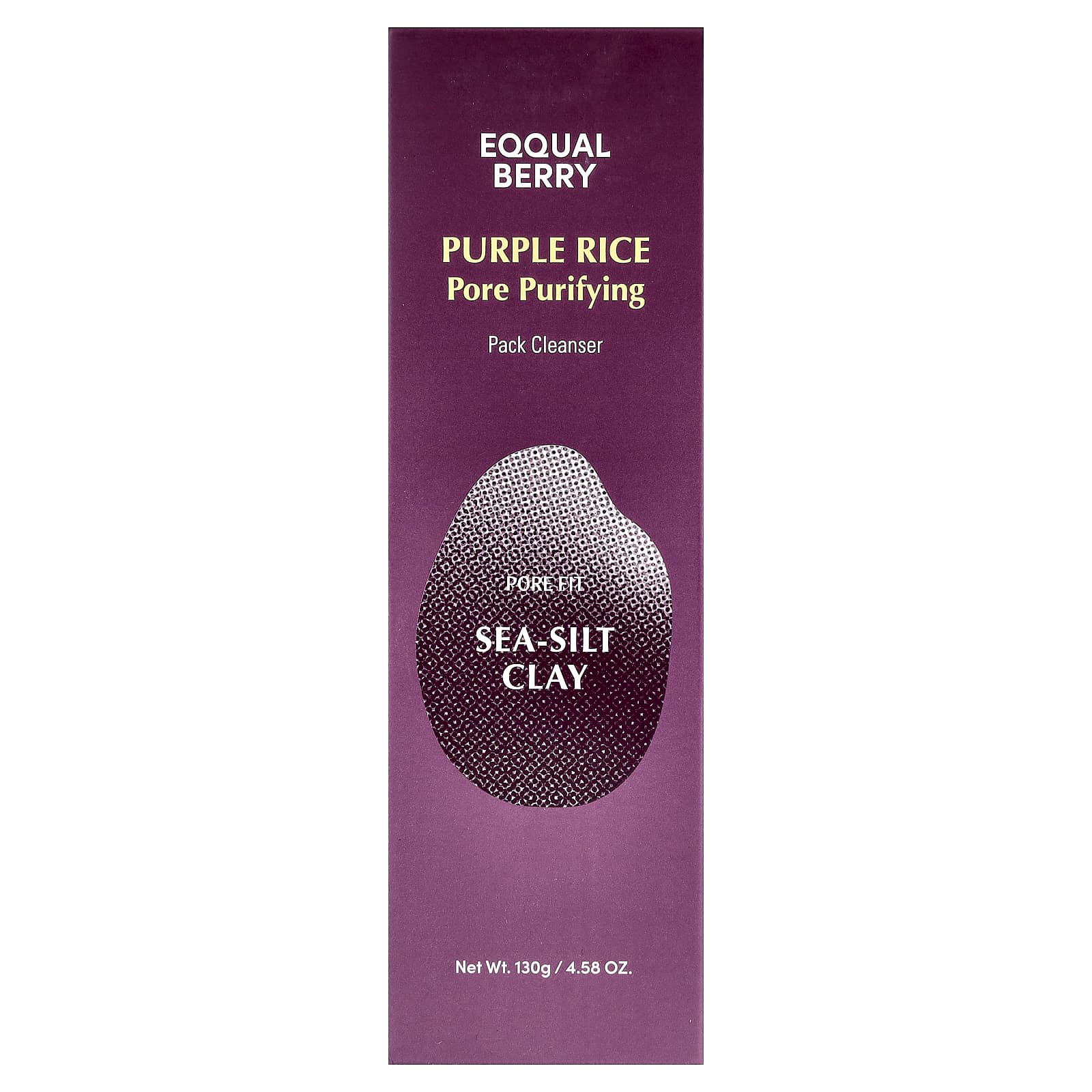 EQQUALBERRY - Purple Rice Pore Purifying Pack Cleanser 130g.