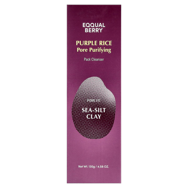 EQQUALBERRY - Purple Rice Pore Purifying Pack Cleanser 130g.