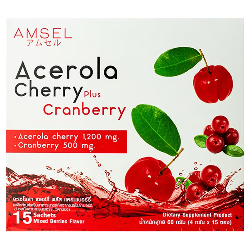 Amsel - Acerola Cherry Plus Cranberry 4g. (15 sachets)