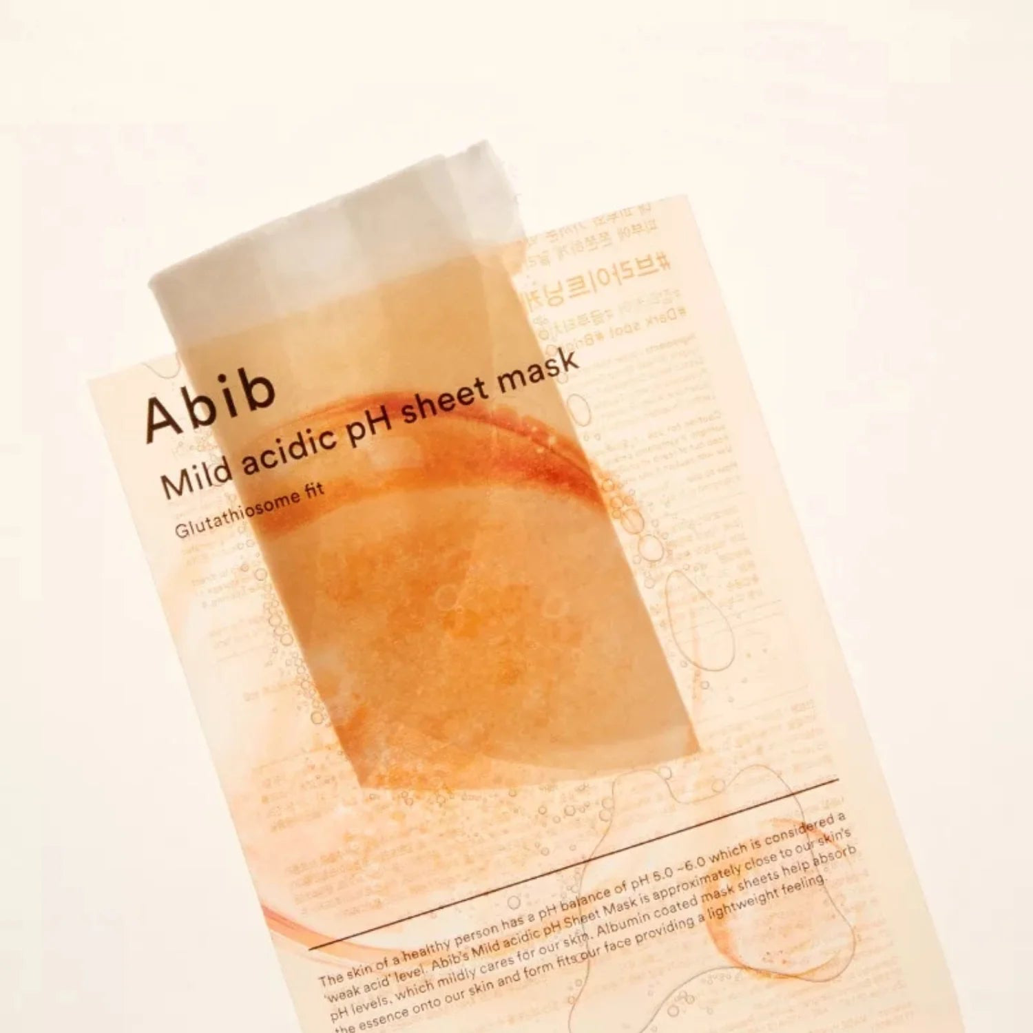 Abib - Mild Acidic pH Sheet Face Mask, Glutathiosome Fit 30ml. (Pack of 3)