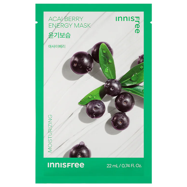 Innisfree - Squeeze Energy Mask Acai Berry 22ml. (Pack of 3)
