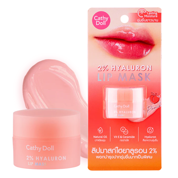 Cathy Doll - 2% Hyaluron Lip Mask Peach 4.5g.