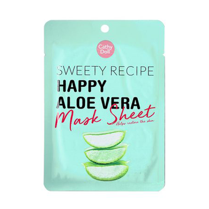 Cathy Doll - Sweety Recipe Mask Happy Aloe Vera 25g. (Pack of 3)