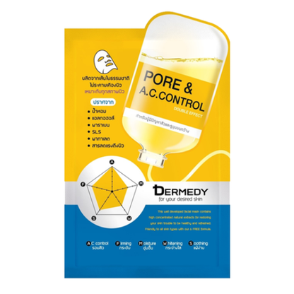 Dermedy - Pore & A.C. Control Double Effect Mask 25g. (Pack of 3)