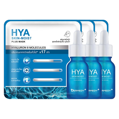 Dermedy - Hyaluron HYA Skin-Moist Plus Mask 25ml. (Pack of 3)