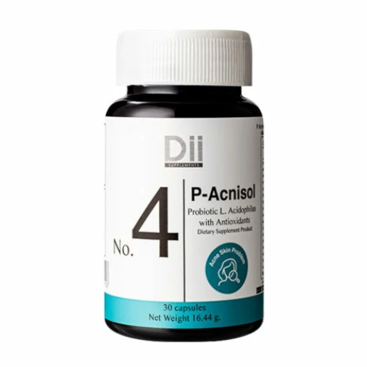 DII - No.4 P-Acnisol, Probiotic L. Acidophilus with Antioxidants (30 capsules)