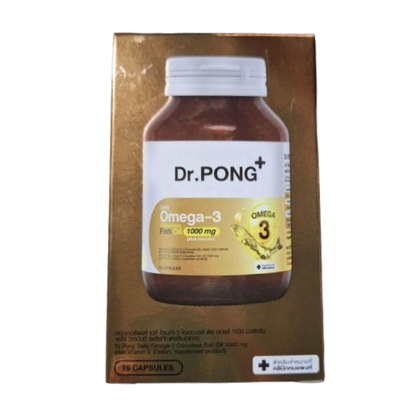 Dr.PONG - Daily Omega-3 Odourless Fish Oil 1000mg Plus Vitamin E (75 capsules)