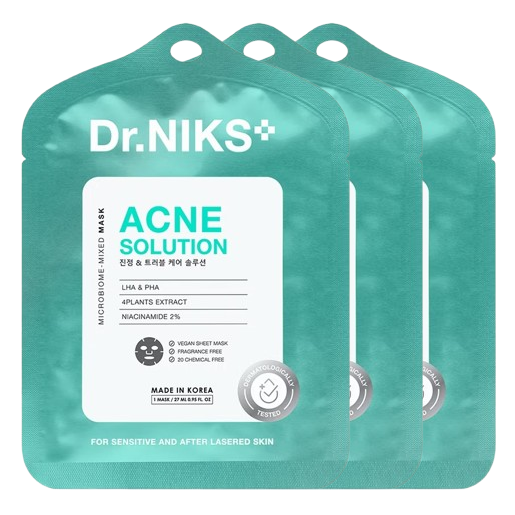 Dr.NIKS - Acne Solution Microbiome-Mixed Mask 27ml. (Pack of 3)