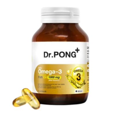 Dr.PONG - Daily Omega-3 Odourless Fish Oil 1000mg Plus Vitamin E (75 capsules)