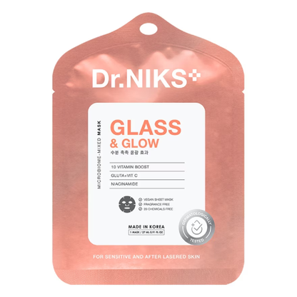 Dr.NIKS - Glass & Glow Microbiome-Mixed Mask 27ml. (Pack of 3)