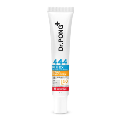 Dr.PONG - 444 BlueX Iron Oxide Plus Melanin Hybrid Sunscreen SPF50 PA+++ 30ml.