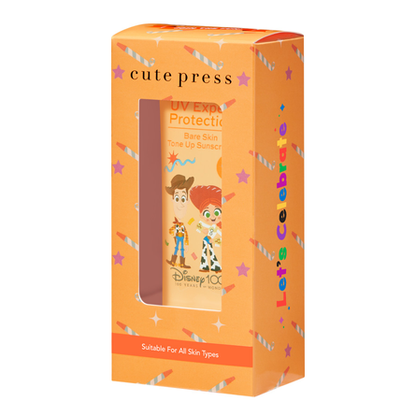Cute Press - Let's Celebrate UV Expert Bare Skin Tone Up Sunscreen SPF 50+ PA++ 30g.
