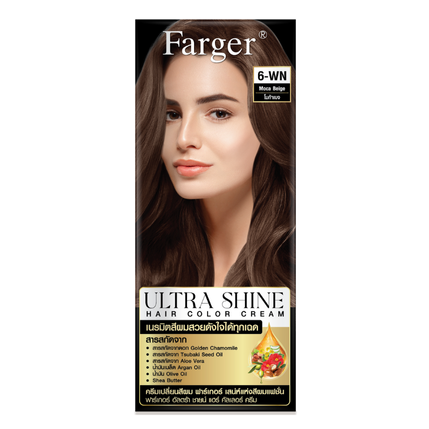 Farger - 6-WN Moca Beige, Ultra Shine Color Cream 100g.
