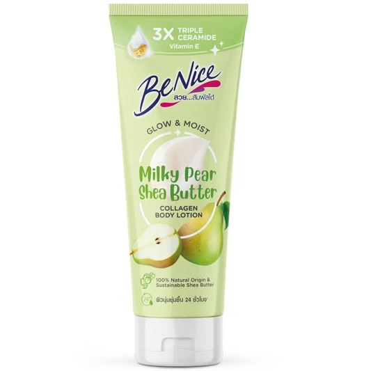 BeNice - Glow & Moist Milky Pear Shea Butter Collagen Body Lotion 170ml.