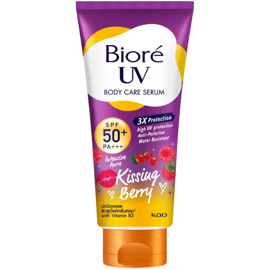 Biore - UV Body Care Serum Intensive Aura Kissing Berry SPF50+ PA+++ 150ml.