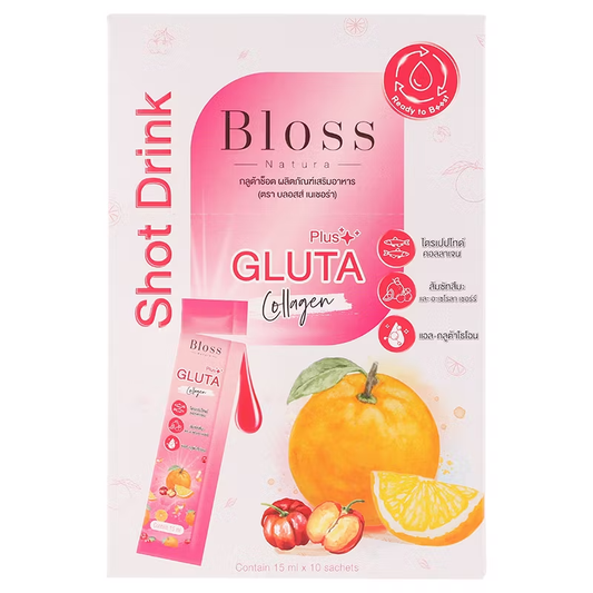 Bloss Natura - Gluta Plus Collagen Shot Drink Dietary Supplement 15ml. (10 sachets)