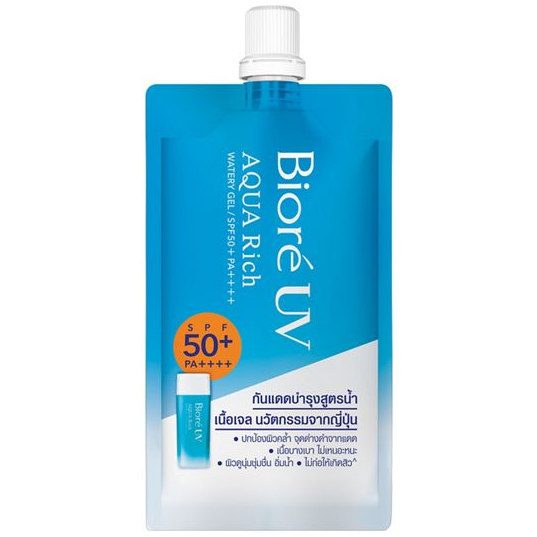 Biore - UV Aqua Rich Watery Gel SPF 50+/PA++++ 7ml. (Pack of 3)