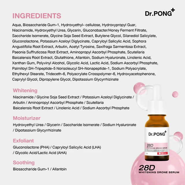 Dr.PONG - 28D Whitening Drone Serum 16ml.