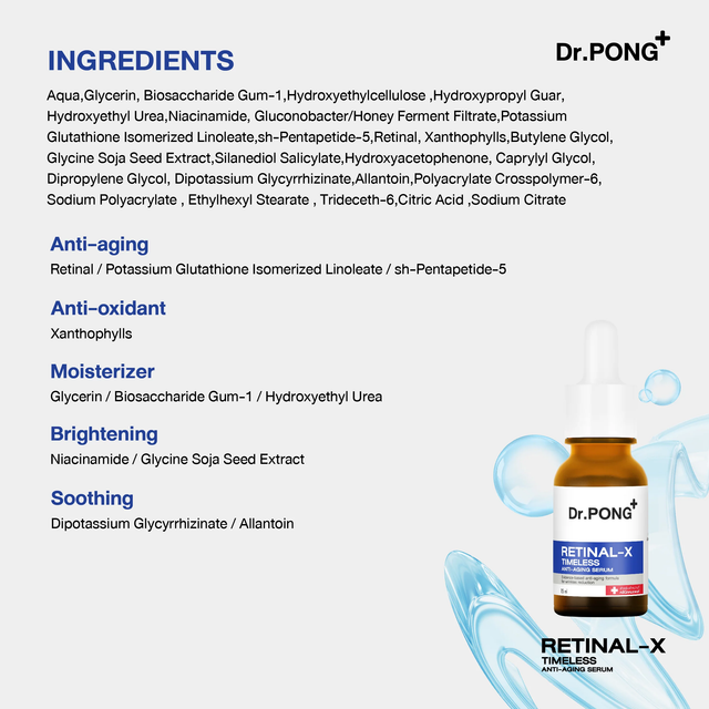 Dr.PONG - Retinal-X Timeless Anti-Aging Serum 15ml.