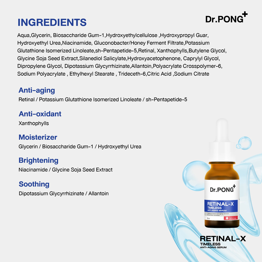 Dr.PONG - Retinal-X Timeless Anti-Aging Serum 15ml.