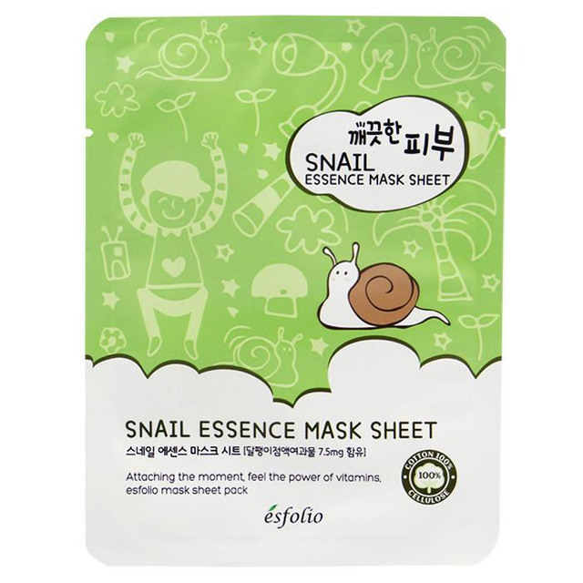 Esfolio - Pure Skin Snail Essence Mask Sheet 25ml. (Pack of 3)