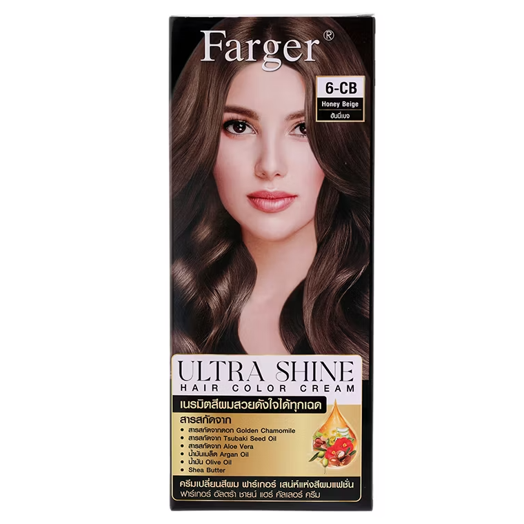 Farger - 6-CB - Honey Beige, Ultra Shine Color Cream 100g.