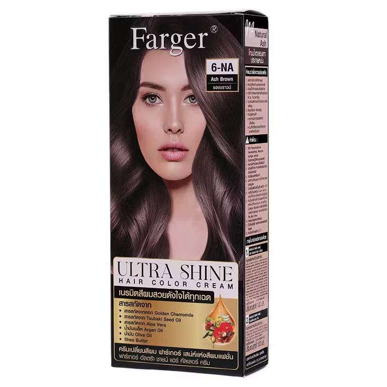 Farger - 6-NA - Ash Brown, Ultra Shine Color Cream 100g.