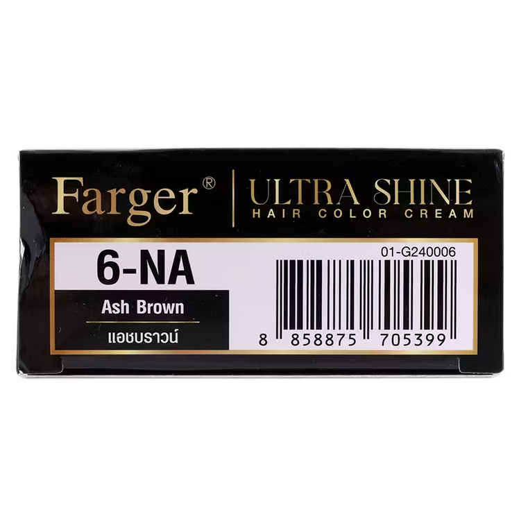 Farger - 6-NA - Ash Brown, Ultra Shine Color Cream 100g.
