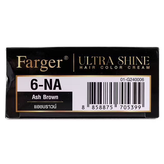 Farger - 6-NA - Ash Brown, Ultra Shine Color Cream 100g.