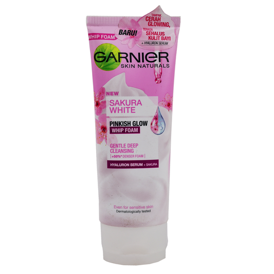 Garnier - Sakura White - Pinkish Glow Whip Foam - Gentle Deep Cleansing 100 ml.