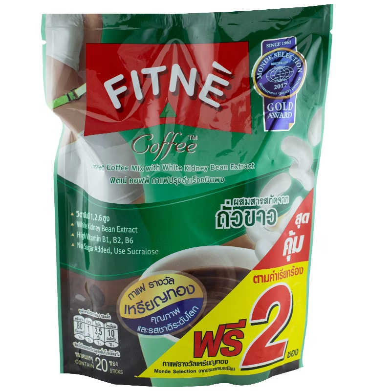 Fitne - Coffee with White Beans and L-Lysine 300g. (20 x 15g. sachets)