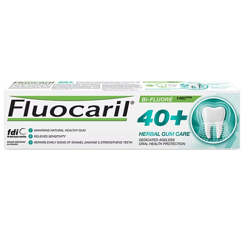 Fluocaril - Toothpaste 40 Plus Herbal Gum Care 160g.