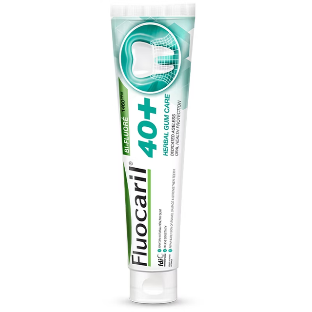 Fluocaril - Toothpaste 40 Plus Herbal Gum Care 160g.