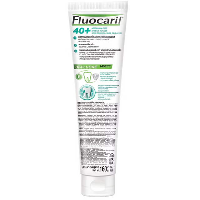Fluocaril - Toothpaste 40 Plus Herbal Gum Care 160g.