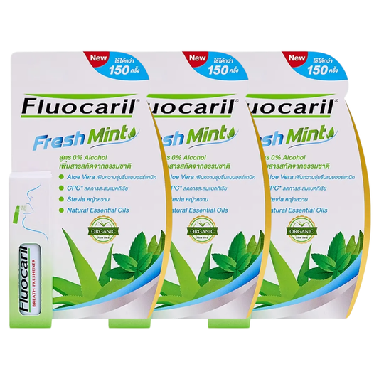 Fluocaril - Fresh Mint Mouth Spray 15ml. (Pack of 3)