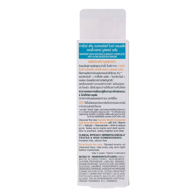 Garnier - Bright Complete - Anti-Acne Booster Serum 30ml.