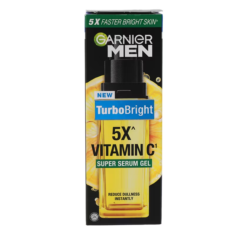 Garnier Men - Turbo Bright - 5x Vitamin C - Super Serum Gel 30ML - Made in Indonesia