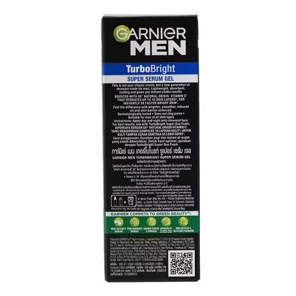 Garnier Men - Turbo Bright - 5x Vitamin C - Super Serum Gel 30ML - Made in Indonesia