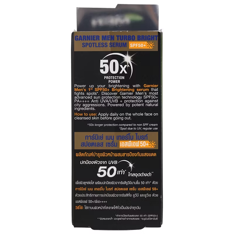 Garnier Men - Turbo Bright Serum (SPF50) 40 ml - Made in Indonesia
