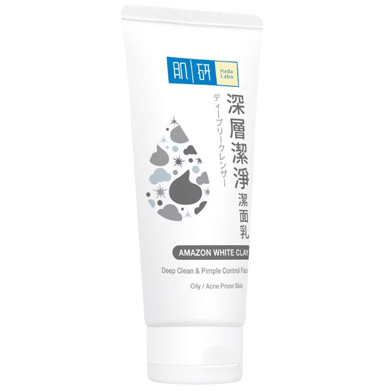 Hada Labo - Deep Clean & Pimple Control Face Wash - Amazon White Clay 100g.