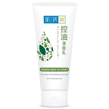 Hada Labo - Deep Clean & Pore Refining Face Wash - Japanese Green Tea Extract 100g.