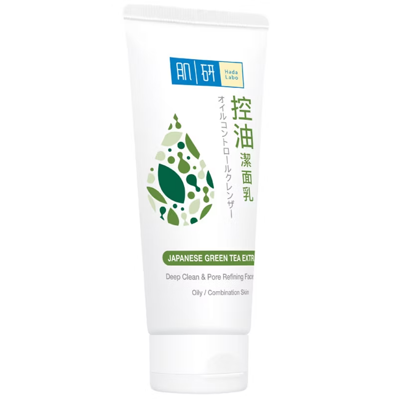 Hada Labo - Deep Clean & Pore Refining Face Wash - Japanese Green Tea Extract 100g.