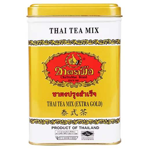 Cha Tra Mue - Original Thai Tea, Gold Label, Tin type 2.5g. (50 bags in a tin)